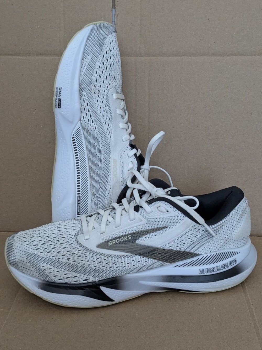 Brooks Adrenaline GTS 24 Road Running Shoes - Men's  Size 9.5 Gray . - Picture 3 of 14